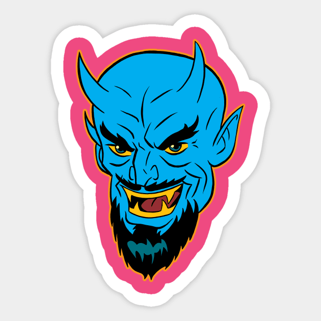 Blue Devil Sticker by nearmintpress